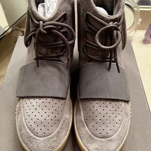 Yeezy Gray High-Top Sneakers